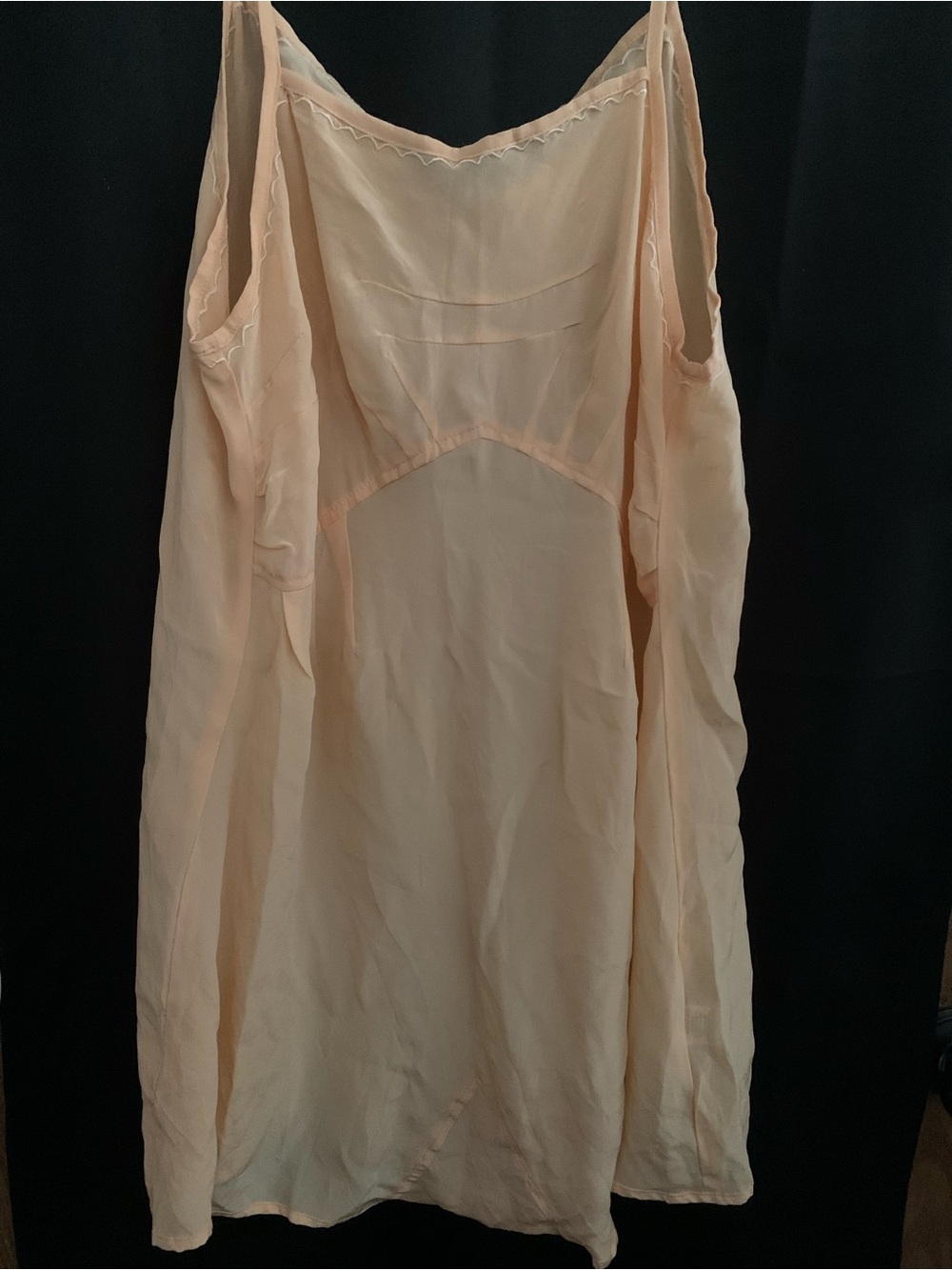 Spell Peach Satin Camisole Dress